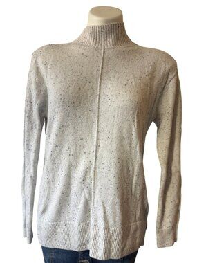 Karen Scott Speckled Mock Neck Sweater - Small